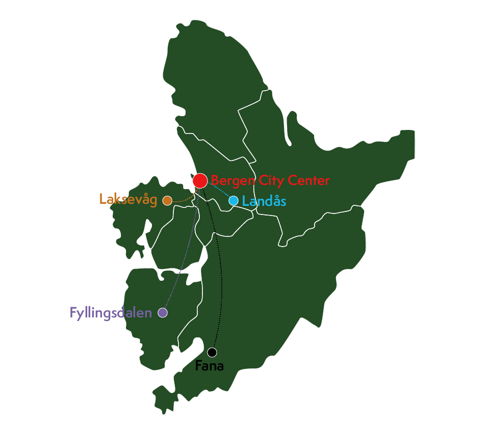 Map of bergen