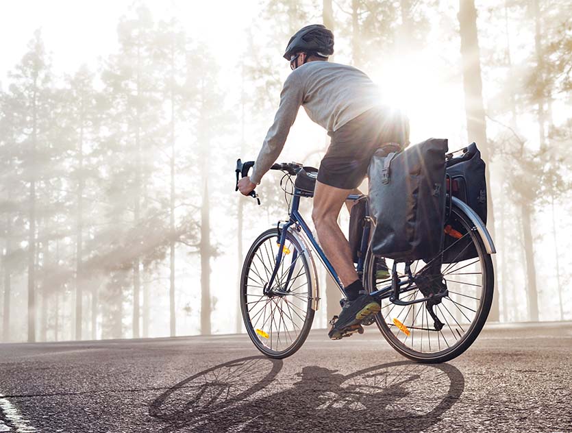 man on bike